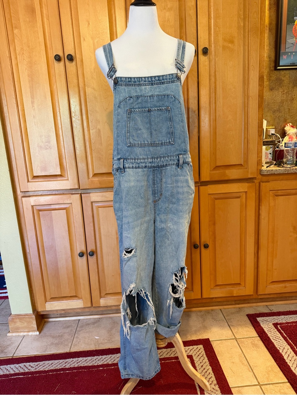 Wild Fable Distressed Unisex Denim Overalls